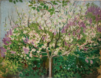 "Apple Tree Blooming" aka "The Eternal Spring" (1908) by Maurice Denis