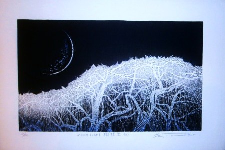 "Moonlight Shadow of Trees"