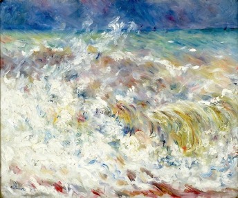 "The Wave" (1879, oil on canvas) by Pierre August Renoir