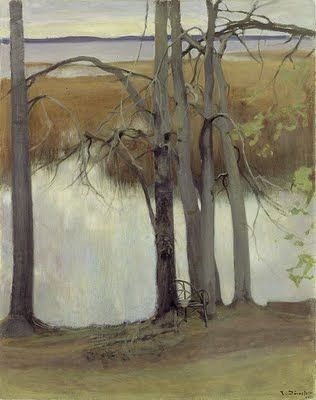 Eero Järnefelt Lakeshore with Reeds 1905 oil on canvas