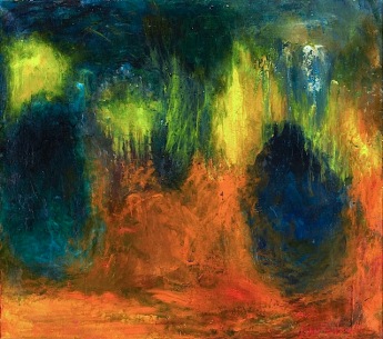 "Forest Vision" (1968, oil on canvas)by Violet Tenberg